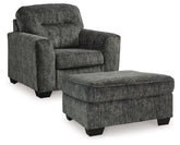 Best Furniture Outlet - Ashley Furniture - Lonoke Chair and Ottoman - Chair and Ottoman - 50504U12