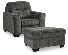 Best Furniture Outlet - Ashley Furniture - Lonoke Chair and Ottoman - Chair and Ottoman - 50504U12
