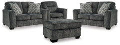 Best Furniture Outlet - Ashley Furniture - Lonoke 2 Loveseats, Oversized Chair and Ottoman - 2 Loveseats, Oversized Chair and Ottoman - 50504U7