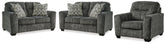 Best Furniture Outlet - Ashley Furniture - Lonoke 2 Loveseats and Chair - 2 Loveseats and Chair - 50504U4
