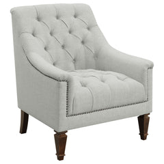 Best Furniture Outlet - Coaster - Avonlea Fabric Upholstered Sloped Arm Chair Grey Fabric - 505643