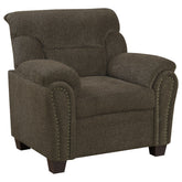 Best Furniture Outlet - Coaster - Clementine Upholstered Padded Arm Accent Chair Brown - 506573