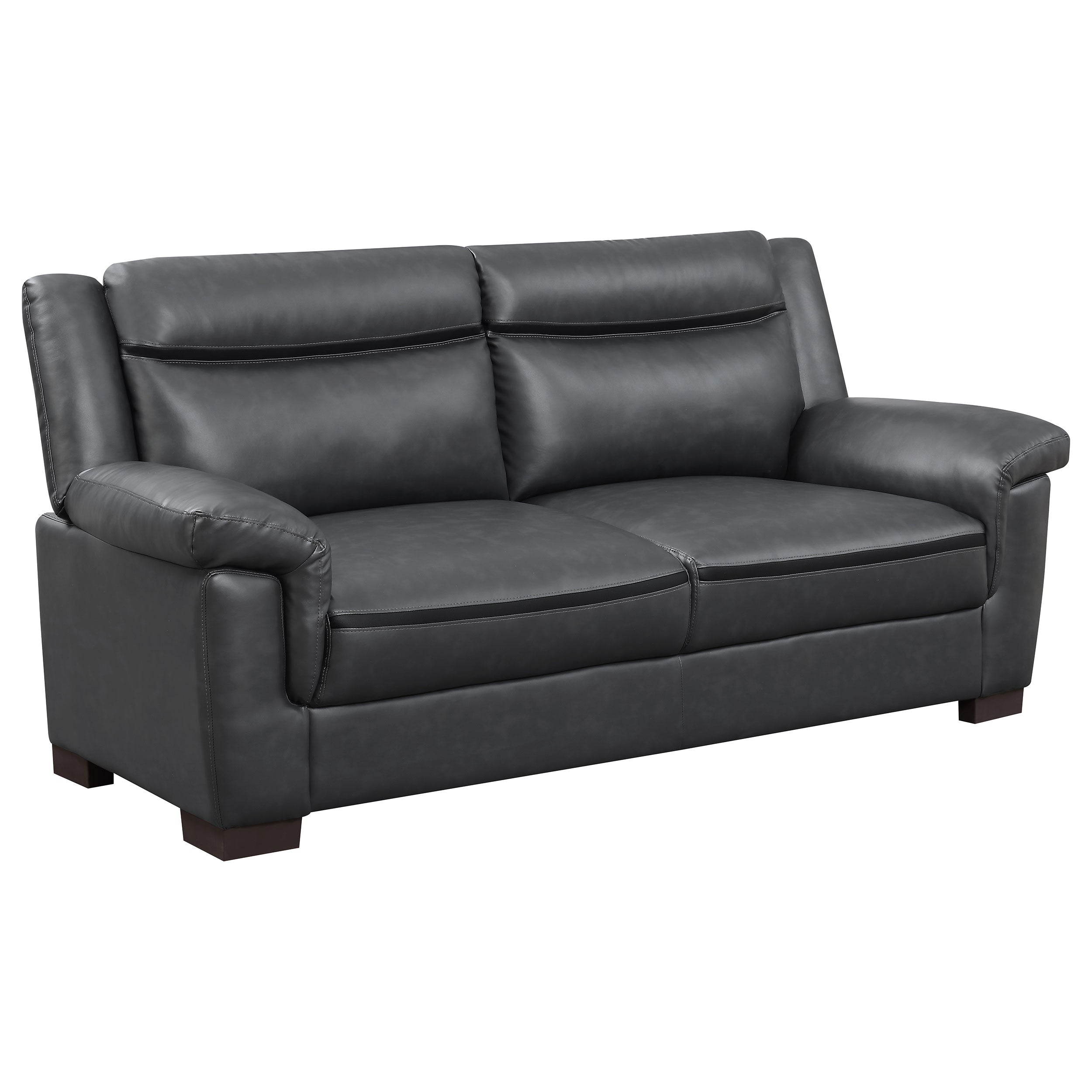 Best Furniture Outlet - Coaster - Arabella Upholstered Padded Arm Sofa Grey - 506591