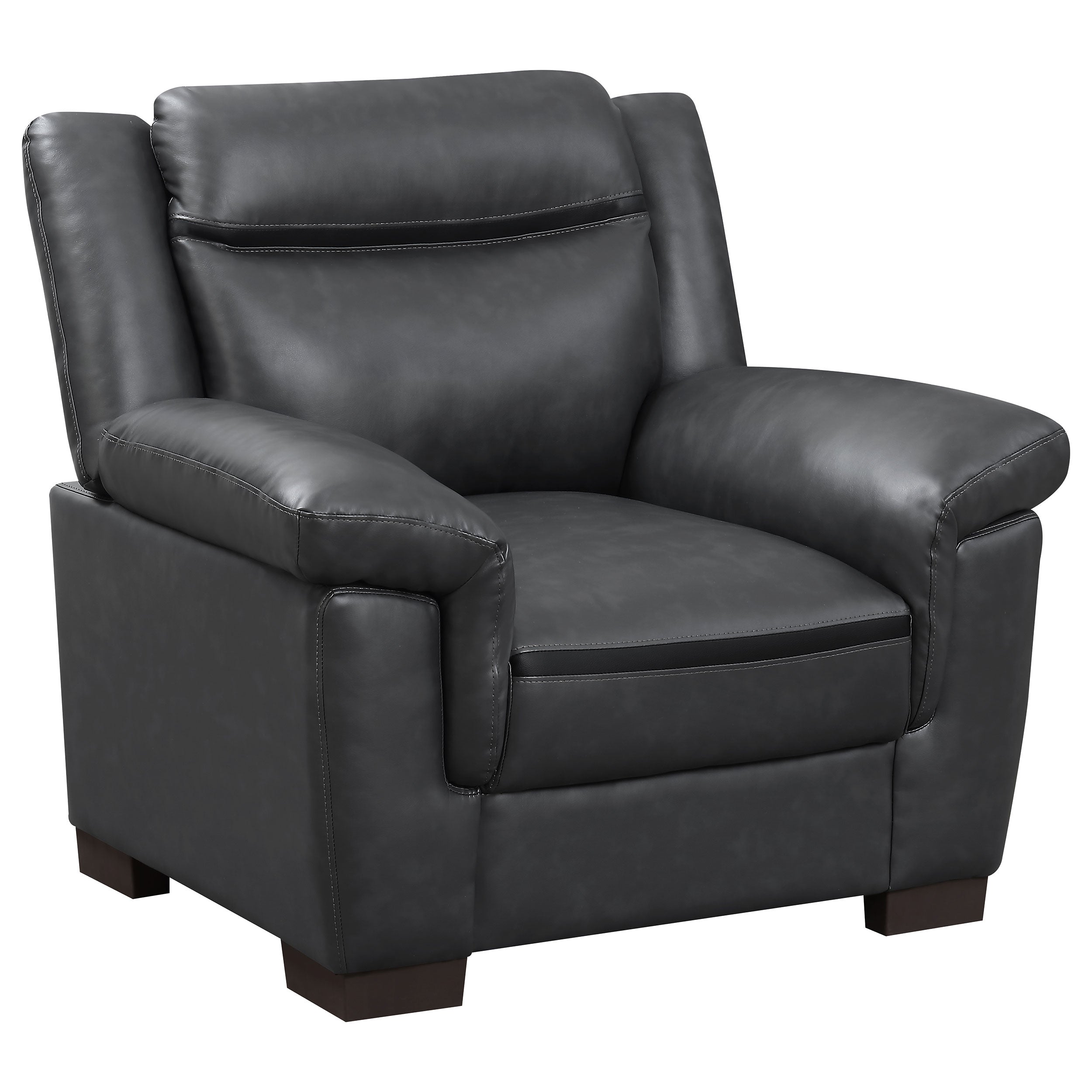 Best Furniture Outlet - Coaster - Arabella Upholstered Padded Arm Accent Chair Grey - 506593