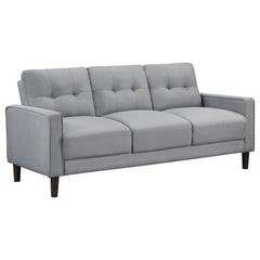 Best Furniture Outlet - Coaster - Bowen Upholstered Track Arm Tufted Sofa Grey - 506781