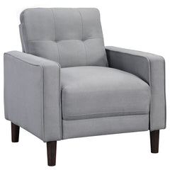 Best Furniture Outlet - Coaster - Bowen Upholstered Track Arm Tufted Accent Chair Grey - 506783