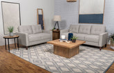 Best Furniture Outlet - Coaster - Bowen 2-piece Upholstered Track Arm Tufted Sofa Set Beige - 506785-S2
