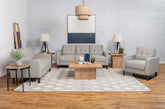 Best Furniture Outlet - Coaster - Bowen 3-piece Upholstered Track Arm Tufted Sofa Set Beige - 506785-S3
