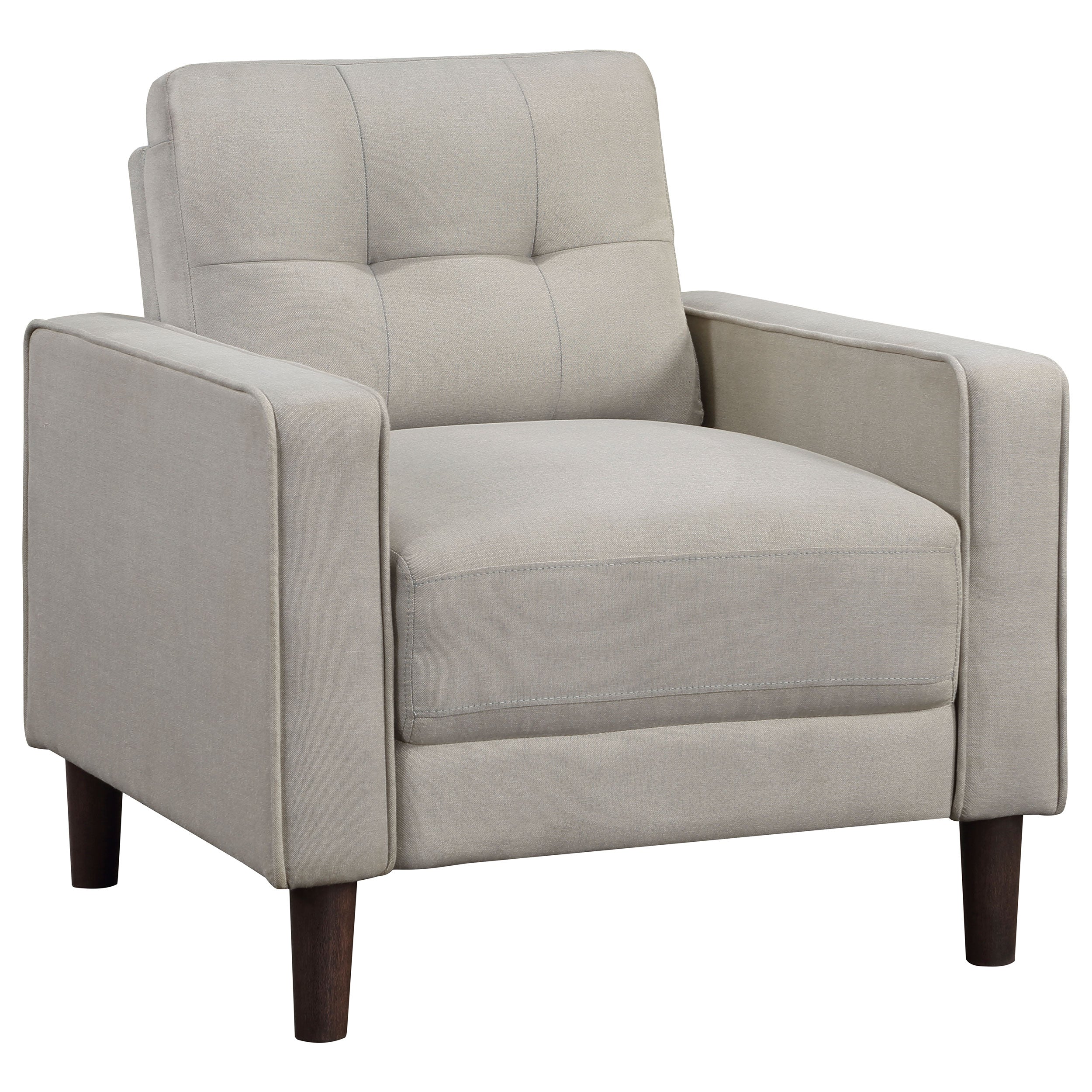 Best Furniture Outlet - Coaster - Bowen Upholstered Track Arm Tufted Accent Chair Beige - 506787
