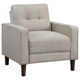 Best Furniture Outlet - Coaster - Bowen Upholstered Track Arm Tufted Accent Chair Beige - 506787