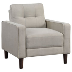 Best Furniture Outlet - Coaster - Bowen Upholstered Track Arm Tufted Accent Chair Beige - 506787