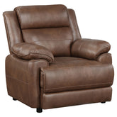 Best Furniture Outlet - Coaster - Ellington Upholstered Padded Arm Accent Chair Dark Brown - 508283