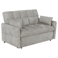 Best Furniture Outlet - Coaster - Cotswold Upholstered Convertible Sleeper Sofa Bed Light Grey - 508307