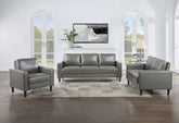 Best Furniture Outlet - Coaster - Ruth 3-piece Upholstered Track Arm Sofa Set Grey - 508365-S3