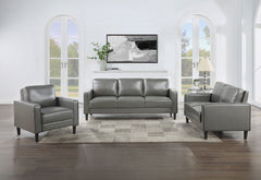 Best Furniture Outlet - Coaster - Ruth 3-piece Upholstered Track Arm Sofa Set Grey - 508365-S3