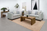 Best Furniture Outlet - Coaster - Salizar 2-piece Upholstered Flared Arm Sofa Set Sand - 508581-S2