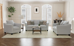 Best Furniture Outlet - Coaster - Salizar 3-piece Upholstered Flared Arm Sofa Set Sand - 508581-S3