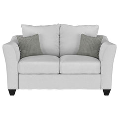 Salizar Upholstered Flared Arm Loveseat Sand