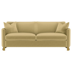 Corliss Upholstered Curved Track Arm Sofa Camel