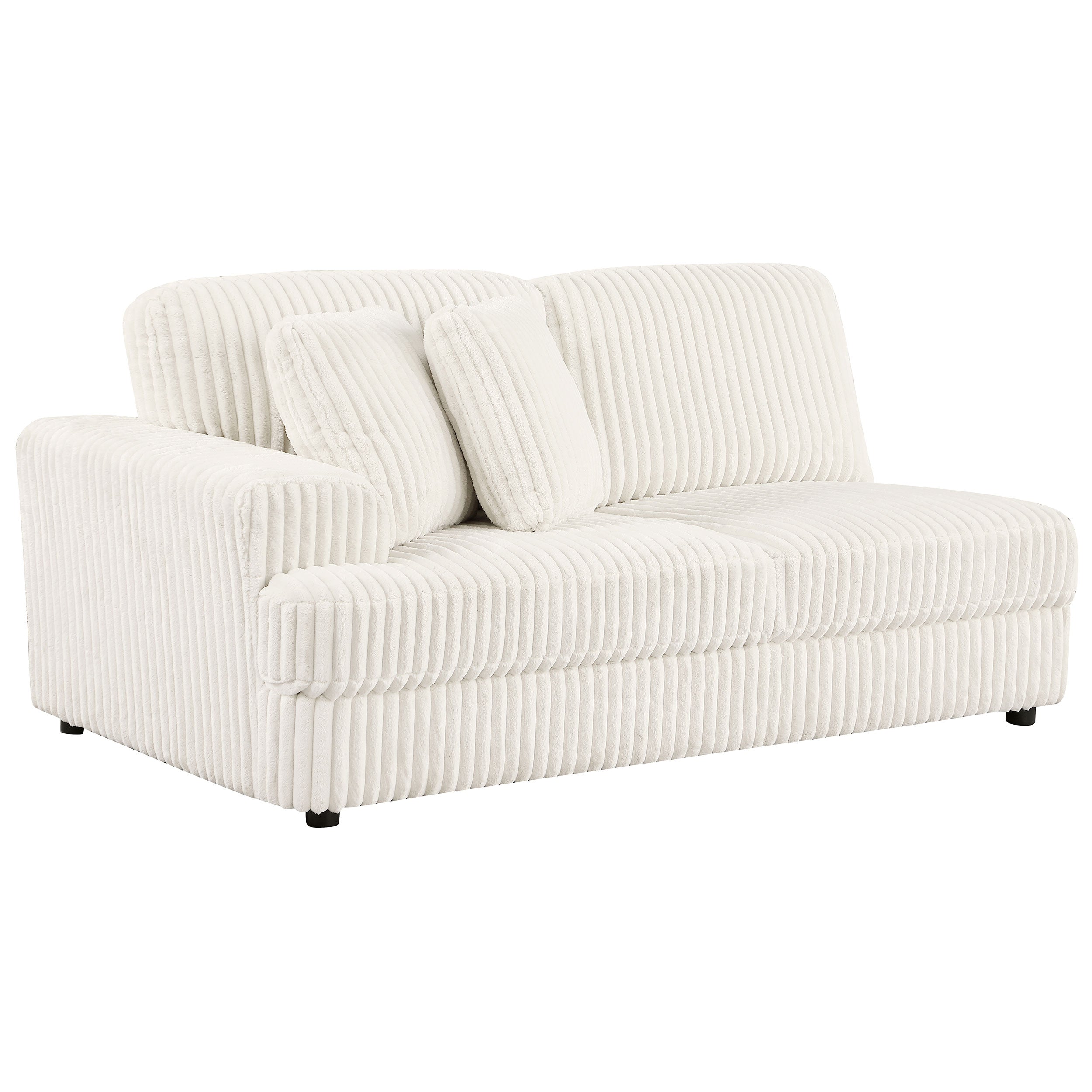 Best Furniture Outlet - Coaster - Emberson Upholstered LAF Loveseat Ivory - 508851
