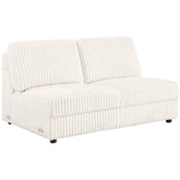 Best Furniture Outlet - Coaster - Emberson Upholstered Armless Loveseat Ivory - 508853