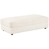 Best Furniture Outlet - Coaster - Emberson Upholstered Rectangular Storage Ottoman Ivory - 508855