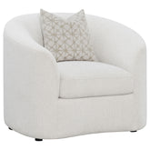 Best Furniture Outlet - Coaster - Rainn Boucle Upholstered Sloped Arm Accent Chair Latte - 509173