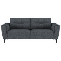 Nolan 2-piece Upholstered Sofa Set Charcoal