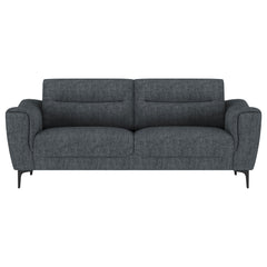 Nolan Upholstered Sloped Track Arm Sofa Charcoal
