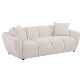 Best Furniture Outlet - Coaster - Destino Chenille Upholstered Splayed Arm Sofa Greige - 509301