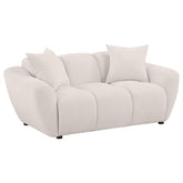 Best Furniture Outlet - Coaster - Destino Chenille Upholstered Splayed Arm Loveseat Greige - 509302