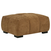 Best Furniture Outlet - Coaster - Octavia Upholstered Rectangular Ottoman Amber - 509344