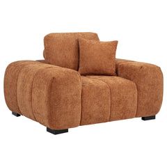 Best Furniture Outlet - Coaster - Octavia Upholstered Track Arm Accent Chair Orange - 509353
