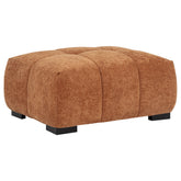 Best Furniture Outlet - Coaster - Octavia Upholstered Rectangular Ottoman Orange - 509354