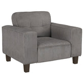 Best Furniture Outlet - Coaster - Deerhurst Upholstered Track Arm Tufted Accent Chair Charcoal - 509643