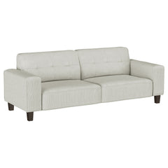 Best Furniture Outlet - Coaster - Deerhurst Upholstered Track Arm Tufted Sofa Greige - 509647