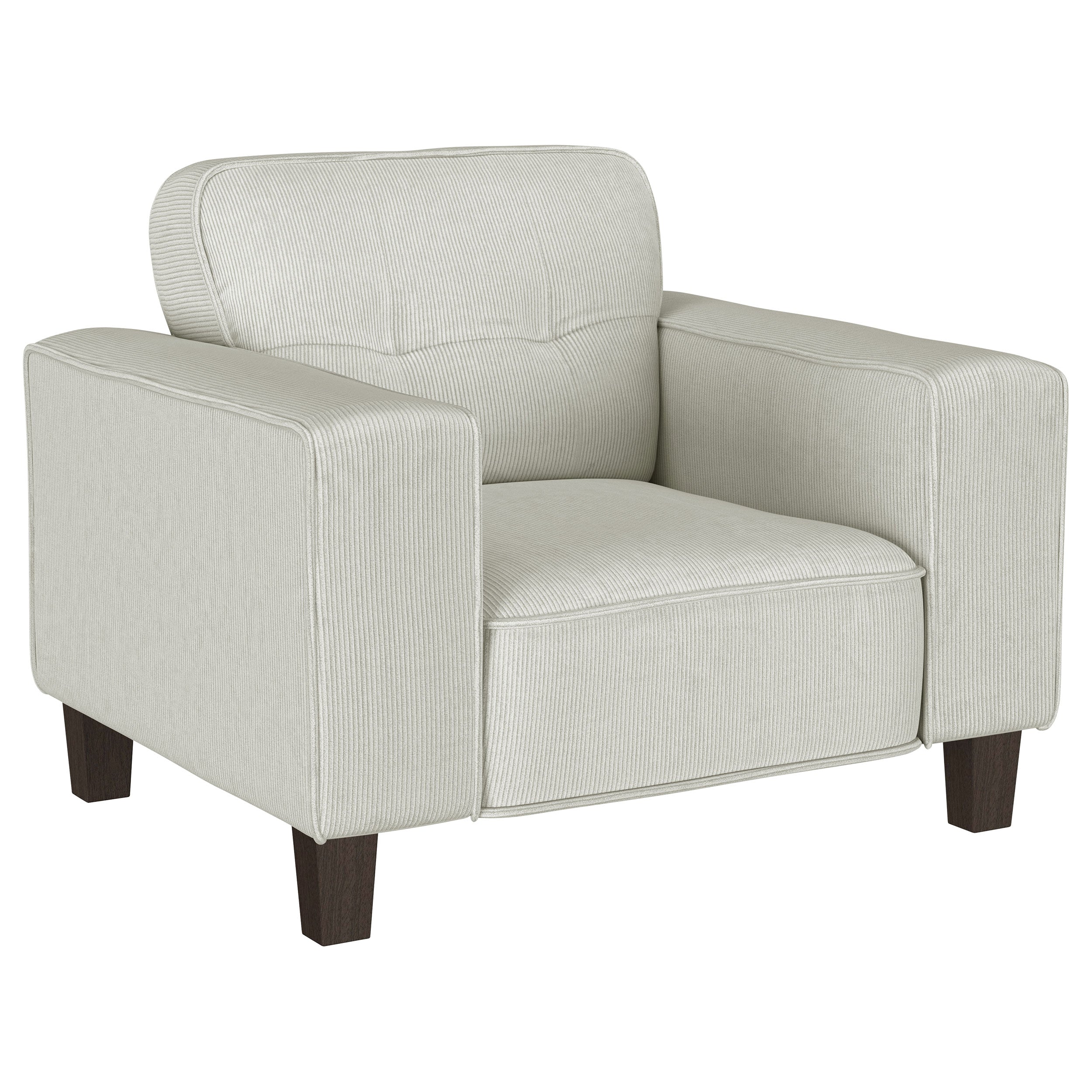 Best Furniture Outlet - Coaster - Deerhurst Upholstered Track Arm Tufted Accent Chair Greige - 509649