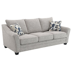 Best Furniture Outlet - Coaster - Tomkins Boucle Upholstered Sofa Light Grey - 509671