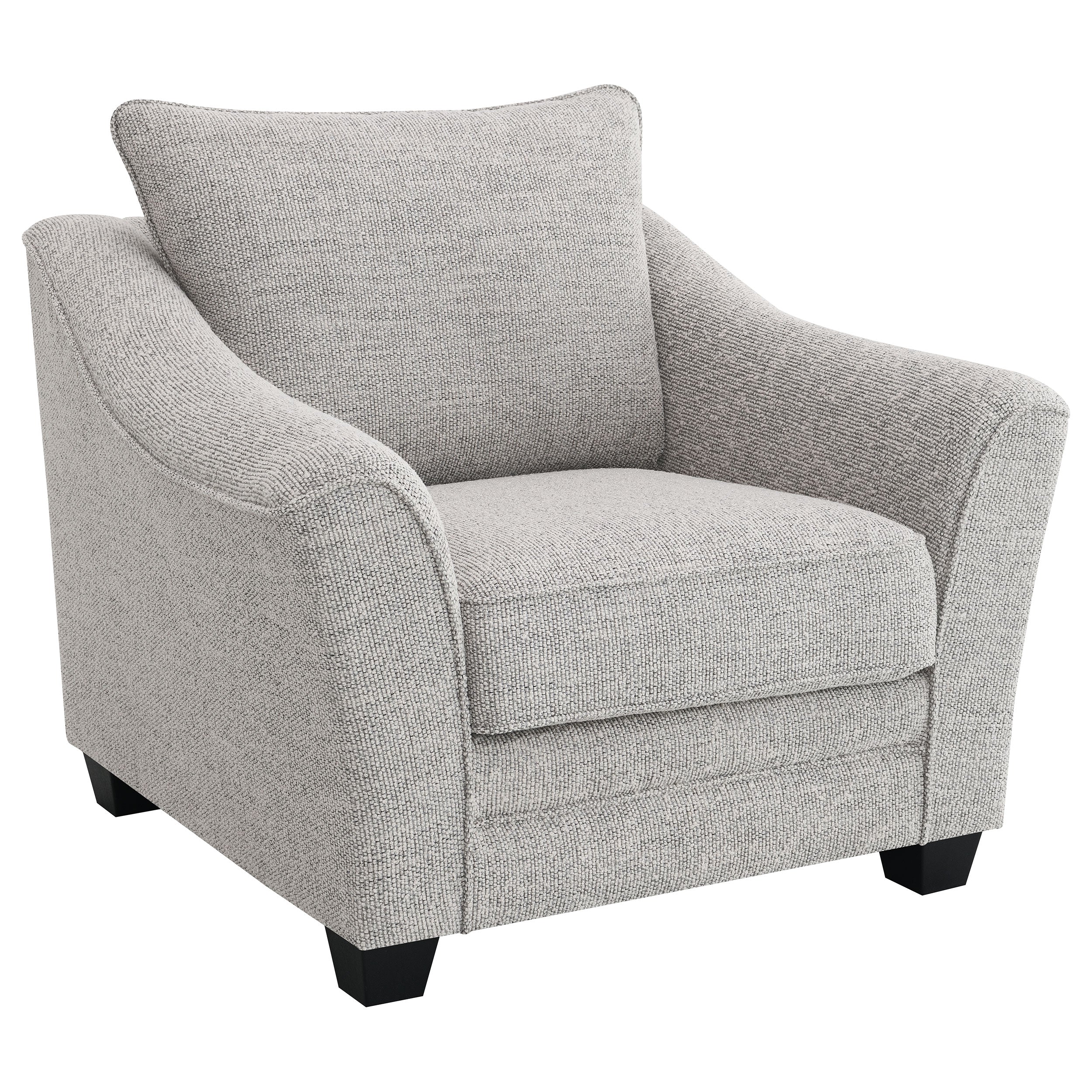 Best Furniture Outlet - Coaster - Tomkins Boucle Upholstered Chair Light Grey - 509673