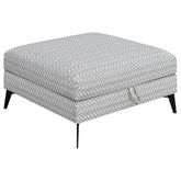 Best Furniture Outlet - Coaster - Clint Square Upholstered Tufted Storage Ottoman Aloe - 509807