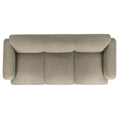 Dorset 2-piece Upholstered Round Track Arm Sofa Set Brown