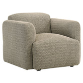 Best Furniture Outlet - Coaster - Dorset Fabric Upholstered Round Track Arm Accent Chair Brown - 509816