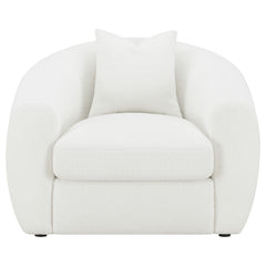Isabella 3-piece Faux Sheepskin Upholstered Sofa Set Natural