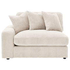 Blaine Upholstered Reversible Chaise Sectional Sofa Sand