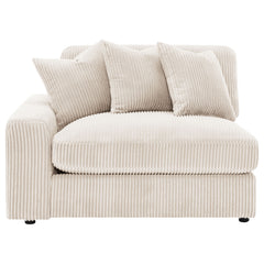 Blaine Upholstered Reversible Chaise Sectional Sofa Sand