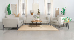 Best Furniture Outlet - Coaster - Tilly 3-piece Upholstered Track Arm Sofa Set Oatmeal - 509901-S3