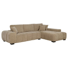 Best Furniture Outlet - Coaster - Octavia Upholstered Sectional Chaise Sofa Camel - 509961