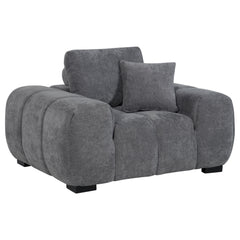 Best Furniture Outlet - Coaster - Octavia Upholstered Track Arm Accent Chair Charcoal Grey - 509967