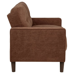 Bowen II 3-piece Fabric Upholstered Track Arm Sofa Set Rust