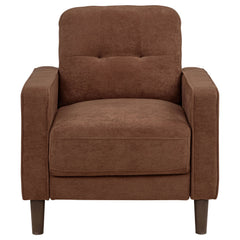 Bowen II 3-piece Fabric Upholstered Track Arm Sofa Set Rust